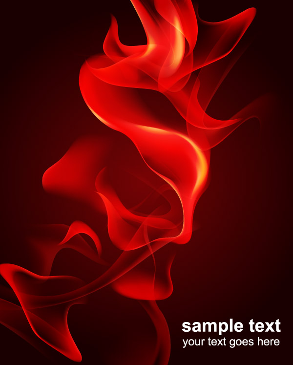 free vector Vector 6 flame red smoke